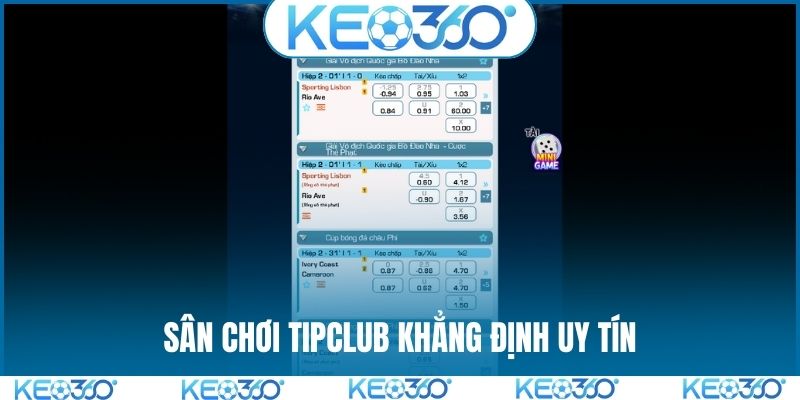 Sân chơi TIPCLUB khẳng định uy tín
